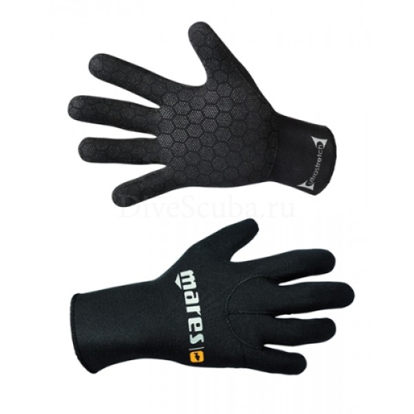 Перчатки  MARES FLEX 20, 3мм, с двусторонним нейлоном, цв.черный