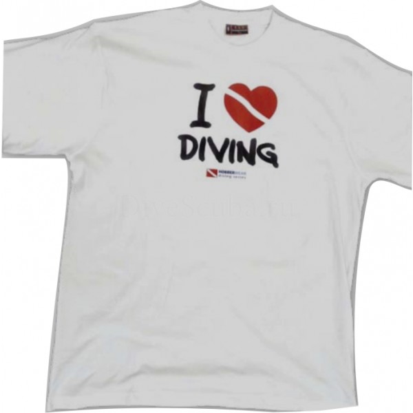 Футболка мужская I love diving