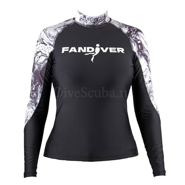 Майка лайкровая Marble Black