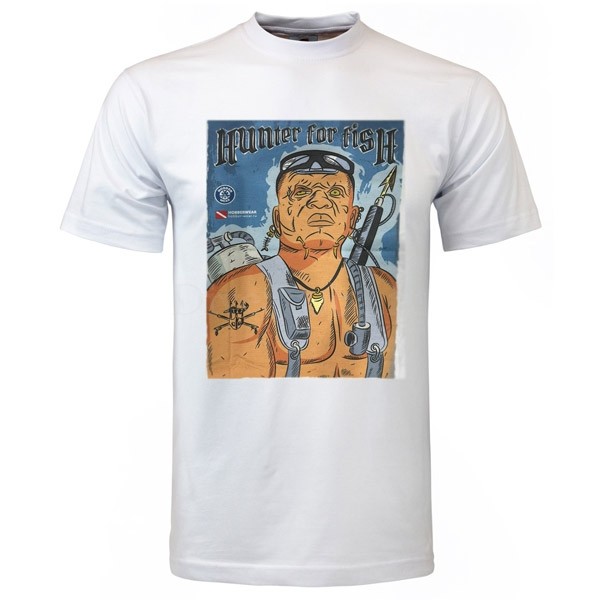 Футболка мужская "Hunter for fish"