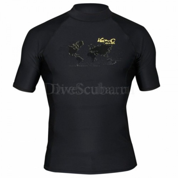 Гидромайка лайкровая iQ Watersport мужская с коротким рукавом ,UV300+