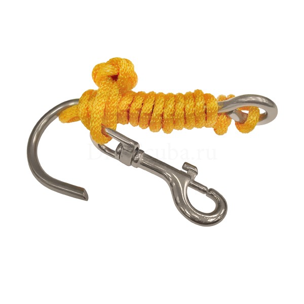 Крюк донный AKVILON с карабином и линем