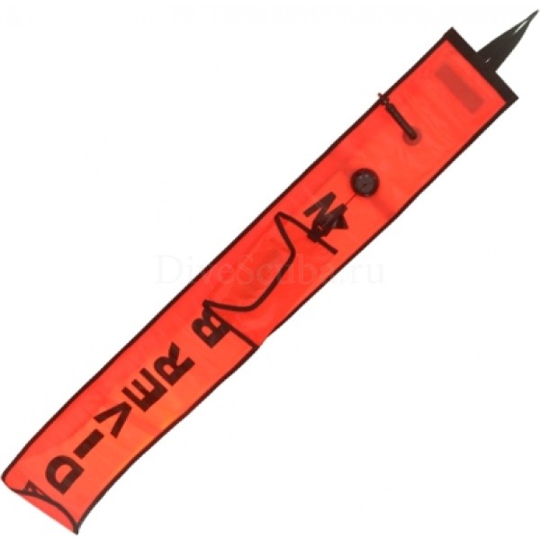 Буй-сосиска AKVILON оранжевый с клапаном и штуцером поддува