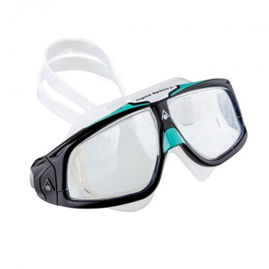 Очки для плавания Aqua Sphere Seal ll прозрачные линзы, black/aqua