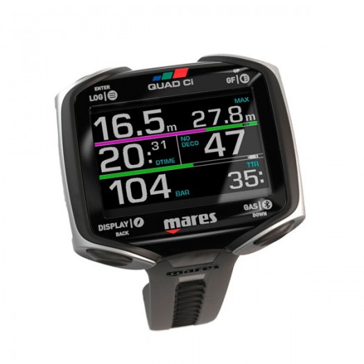 Компьютер для дайвинга QUAD CI MARES воздушноинтегрированный
