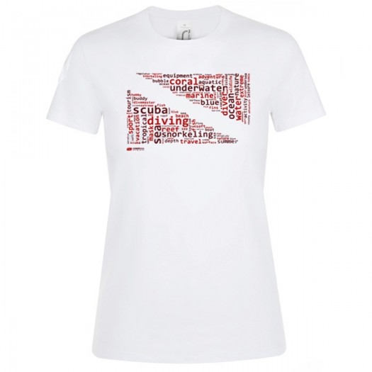 Футболка женская "Флаг Дайвера"