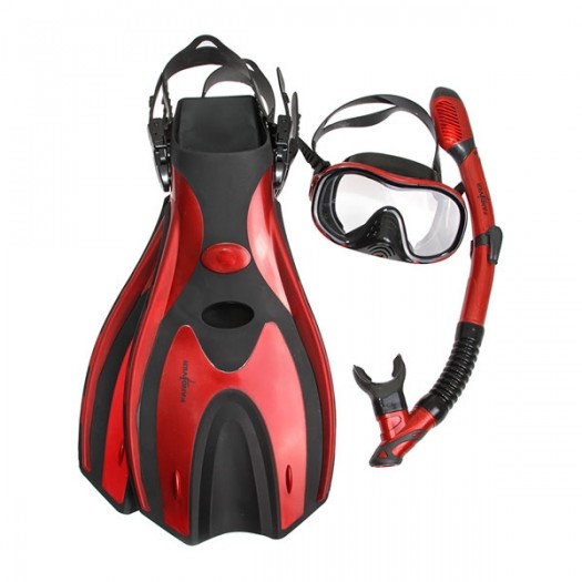 Комплект FanDiver маска + трубка + ласты FD-01K