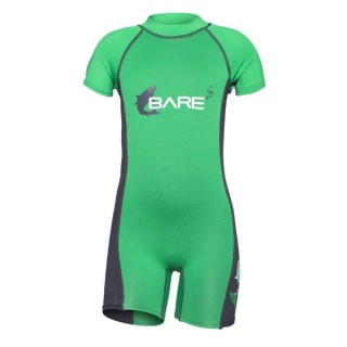 Гидрокостюм детский 1mm Guppy Shorty Bare, зеленый