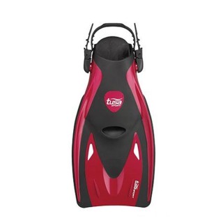 Ласты короткие для плавания Black Series TUSA SPORT, черно-красный