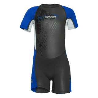 Гидрокостюм детский 2mm Tadpole Shorty Bare, синий р.2
