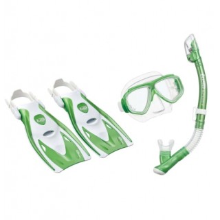 Комплект маска с диоптриями TUSA+сухая трубка+ласты UF-21