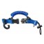 Ретрактор спиральный с  карабином  и петлей, синий