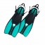 Ласты регулируемые OCEANREEF DUO2 для сноркелинга, бирюзовый
