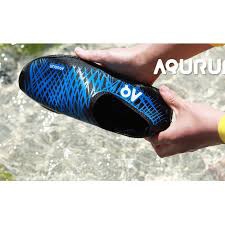 Коралловые тапочки AQURUN Basic черный с синим