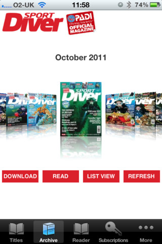 Журнал Sport Diver на iPhone/iPad