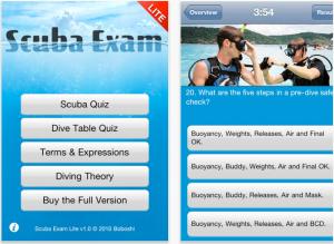 Бесплатное приложение для iPhone: Scuba Exam Lite