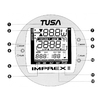 Дайвинг компьютер TUSA IQ-400 инструкция