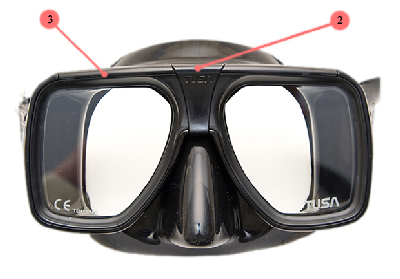 Замена линз в  маске TUSA LIBERATOR plus TM-5700