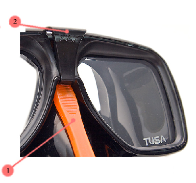 Замена линз в  маске TUSA LIBERATOR plus TM-5700