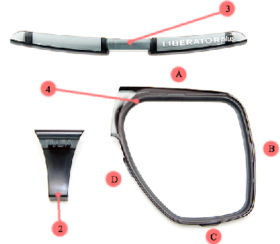 Замена линз в  маске TUSA LIBERATOR plus TM-5700