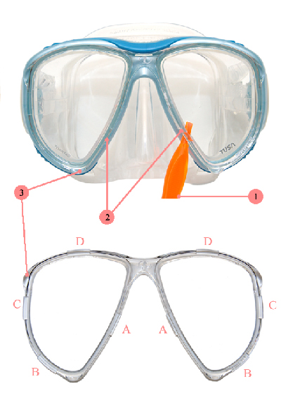 Замена линз в  маске TUSA Powerview М-24