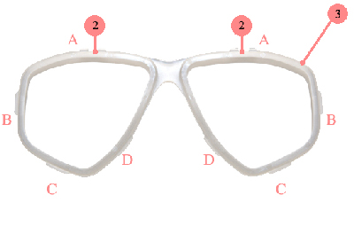 Замена линз в  маске TUSA Splendive IV М-40